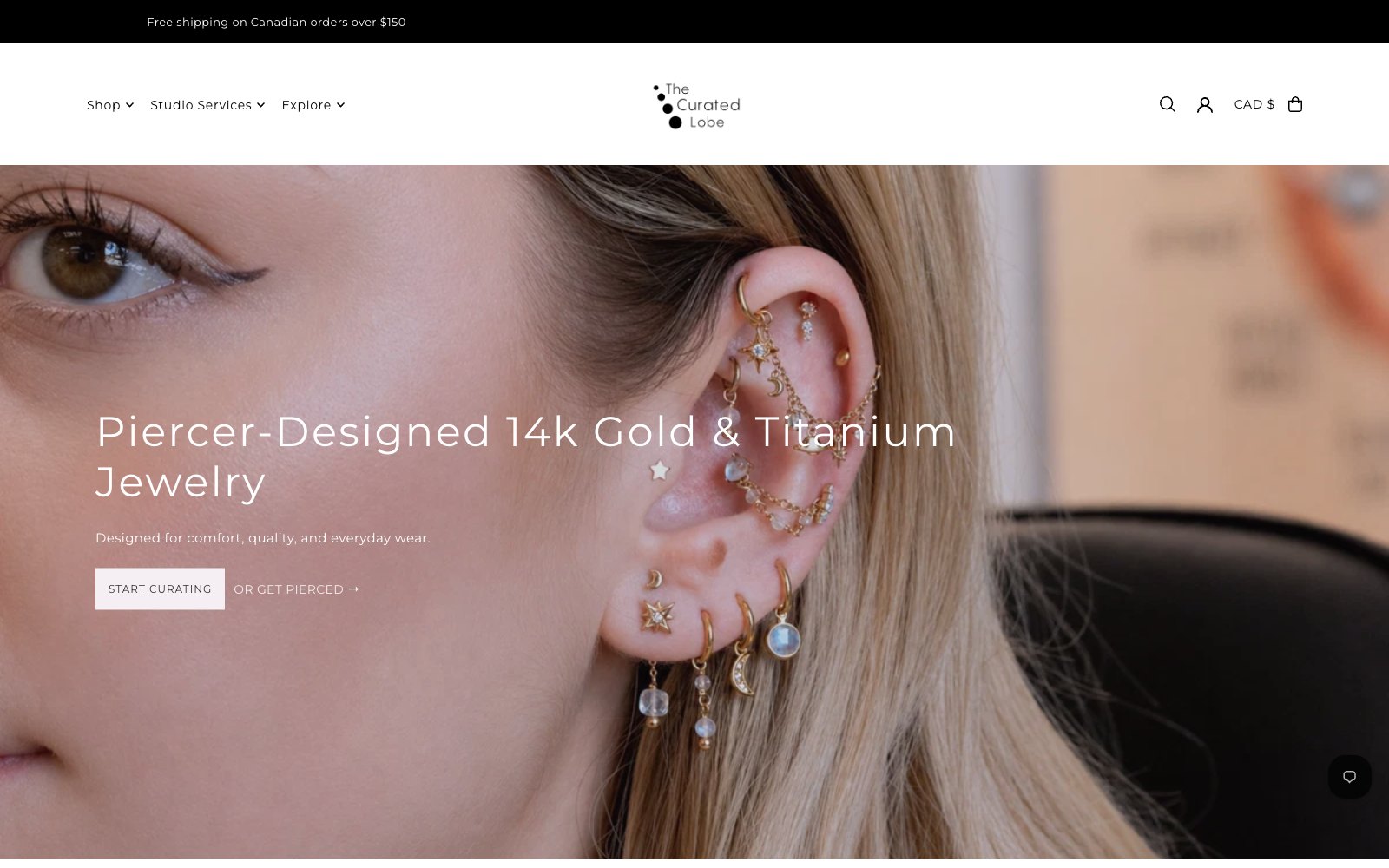 The Curated Lobe website